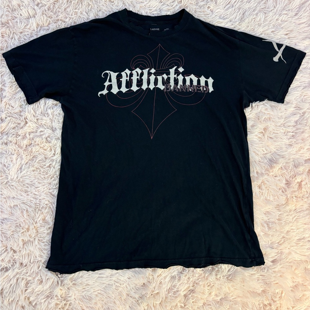 Vintage Affliction Black Graphic Tee